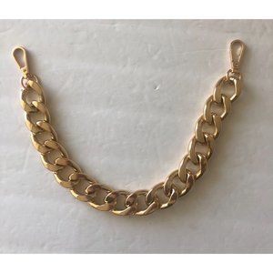 Gold Color Chain Handbag Handle / Bag Accessory Detachable Metal New 17"